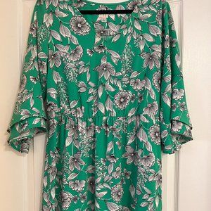Green floral Target dress